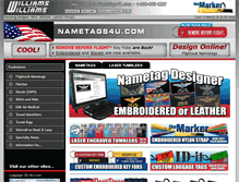 Tablet Screenshot of nametags4u.com